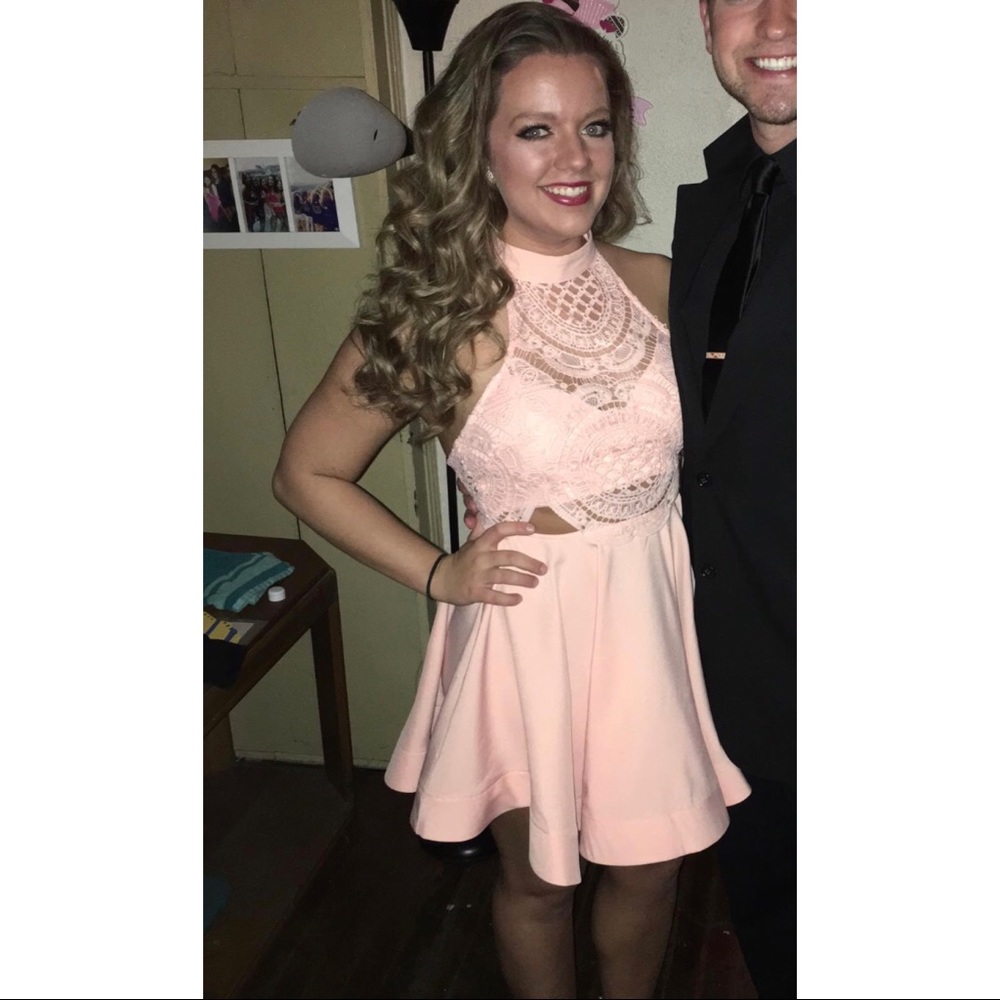Pink Lace Dress
